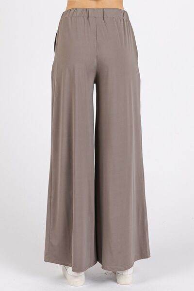 Mittoshop Yoga Air Stretch Elastic Waist Wide Leg Pants for a perfect OOTD – dress to impress outfits from Amexza