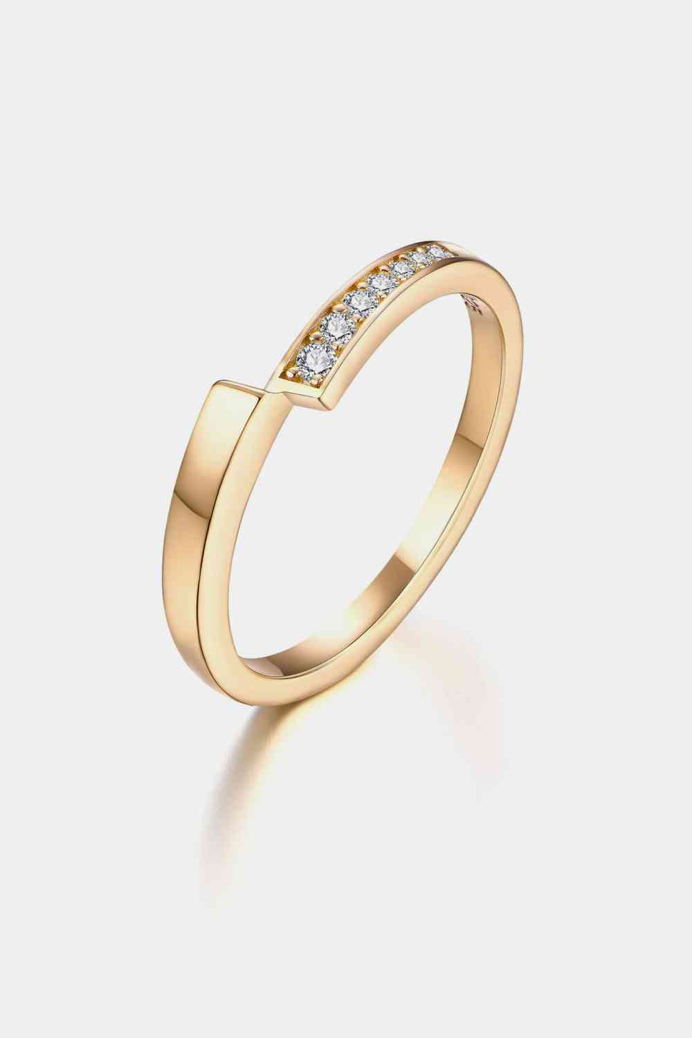 Moissanite 925 Sterling Silver Ring Gold for a perfect OOTD – dress to impress outfits from Amexza