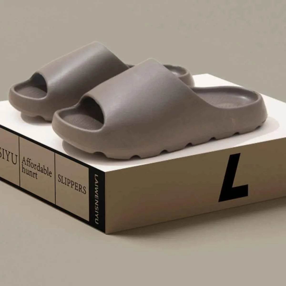 Open Toe Platform Slippers Brown for a perfect OOTD – dress to impress outfits from Amexza