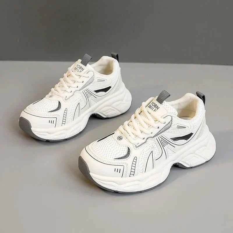 Mesh Lace Up Round Toe Platform Athletic for a perfect OOTD – dress to impress outfits from Amexza