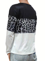 Crisscross Color Block Long Sleeve T-Shirt for a perfect OOTD – dress to impress outfits from Amexza