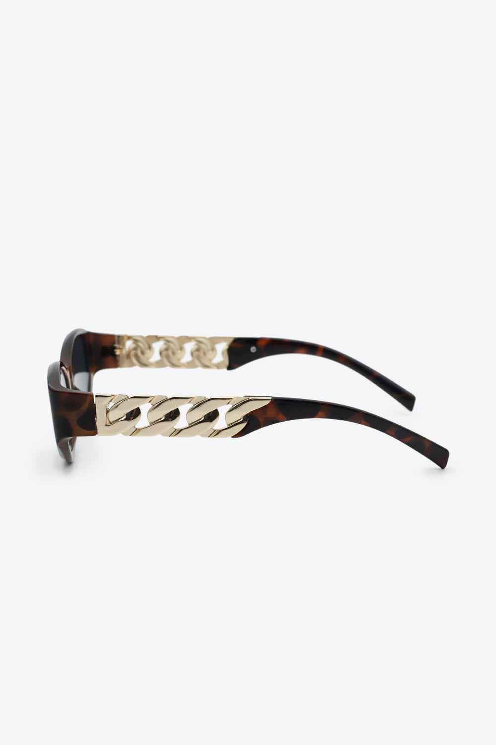 Chain Detail Temple Cat Eye Sunglasses for a perfect OOTD – dress to impress outfits from Amexza