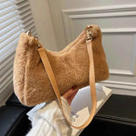 Faux Fur Removable Strap Shoulder Bag for a perfect OOTD – dress to impress outfits from Amexza
