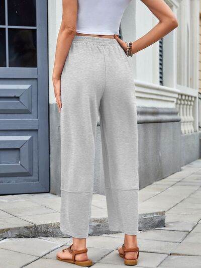 Lovelet Elastic Waist Wide Leg Pants for a perfect OOTD – dress to impress outfits from Amexza