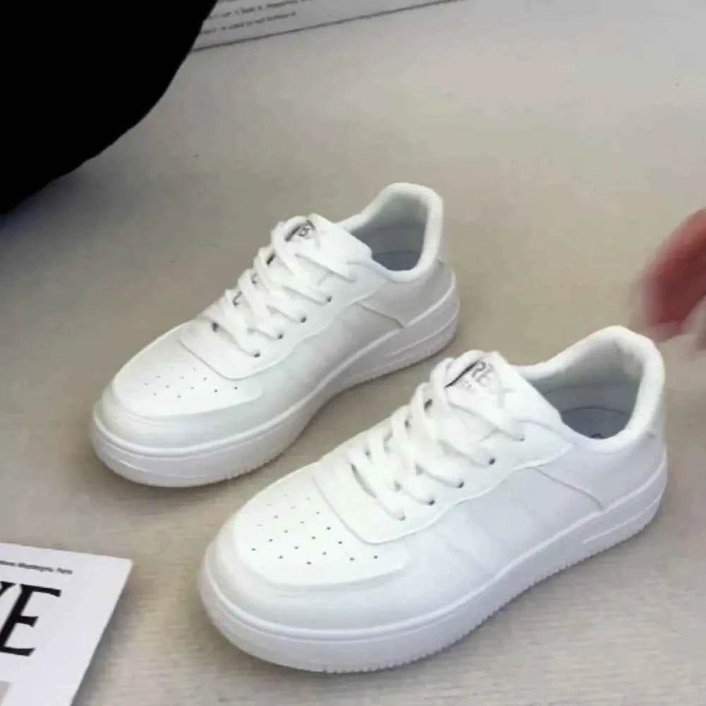 Lace-Up Round Toe Platform Sneakers for a perfect OOTD – dress to impress outfits from Amexza