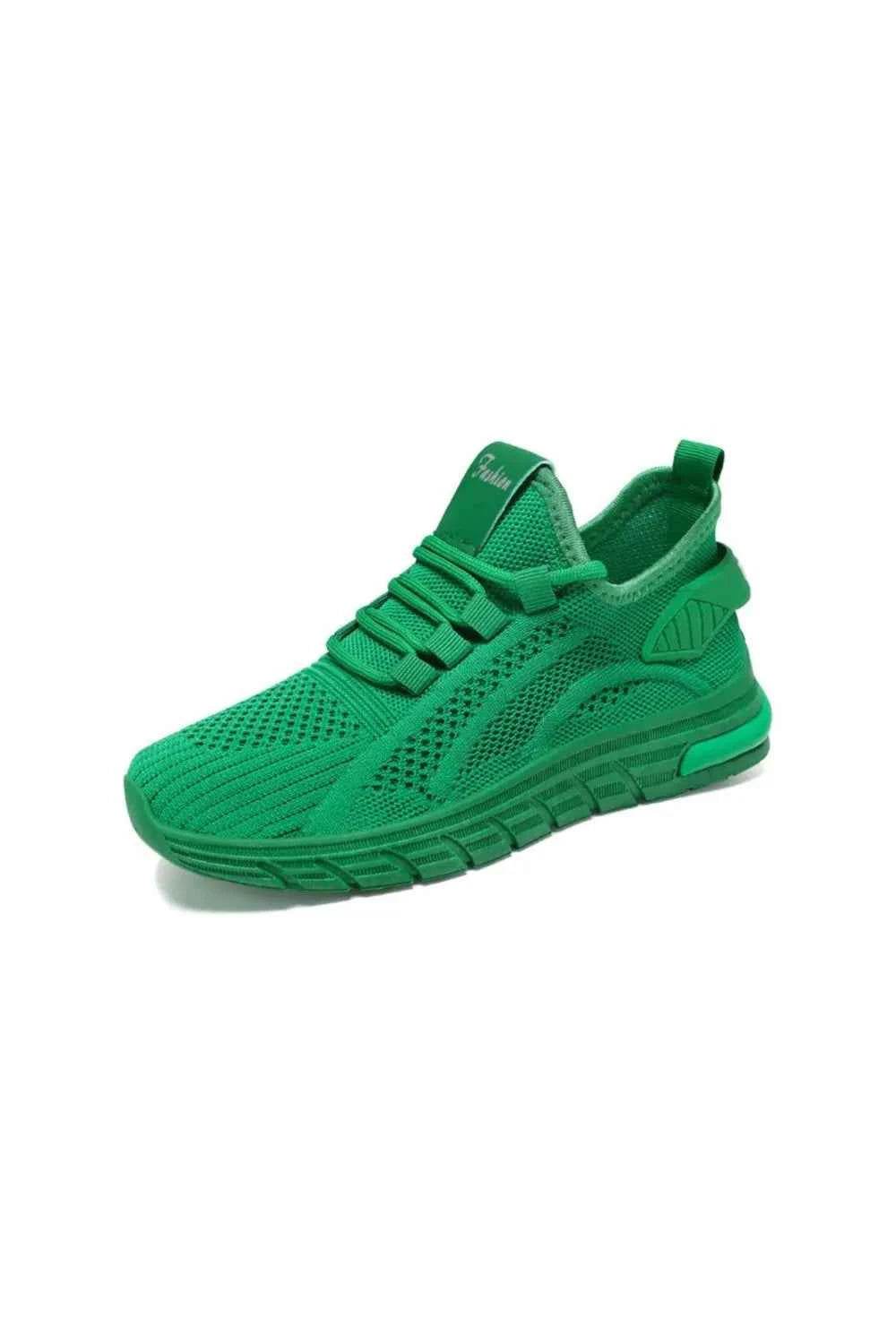 Mesh Breathable Round Toe Athletic Green for a perfect OOTD – dress to impress outfits from Amexza