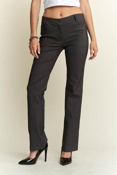 ADORA Regular Rise Slim Bootcut Pants - Amexza