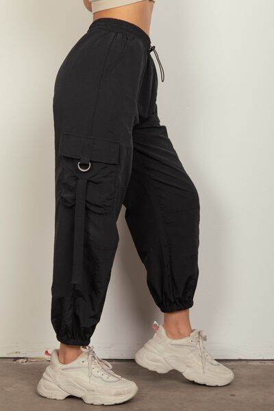 VERY J Elastic Waist Woven Cargo Pants for a perfect OOTD – dress to impress outfits from Amexza