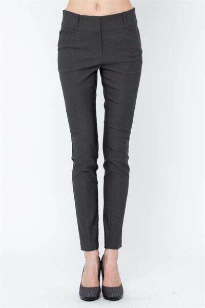 ADORA Mid Rise Skinny Pants Dark Gray for a perfect OOTD – dress to impress outfits from Amexza