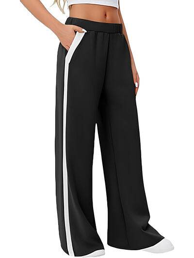 Side Striped Wide Leg Pants for a perfect OOTD – dress to impress outfits from Amexza