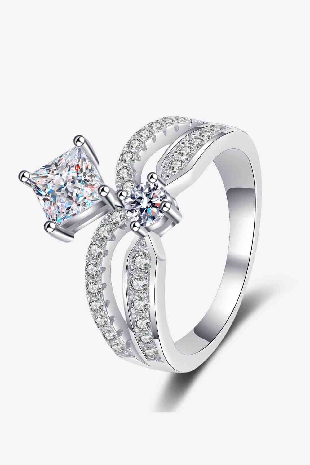 925 Sterling Silver Moissanite Crown Ring for a perfect OOTD – dress to impress outfits from Amexza