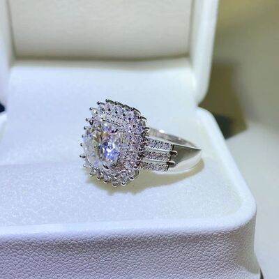 2 Carat Moissanite 925 Sterling Silver Ring for a perfect OOTD – dress to impress outfits from Amexza