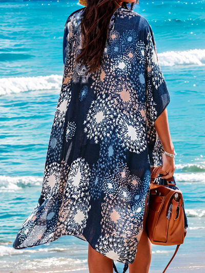 Lovelet Printed Open Front Cover-Up for a perfect OOTD – dress to impress outfits from Amexza