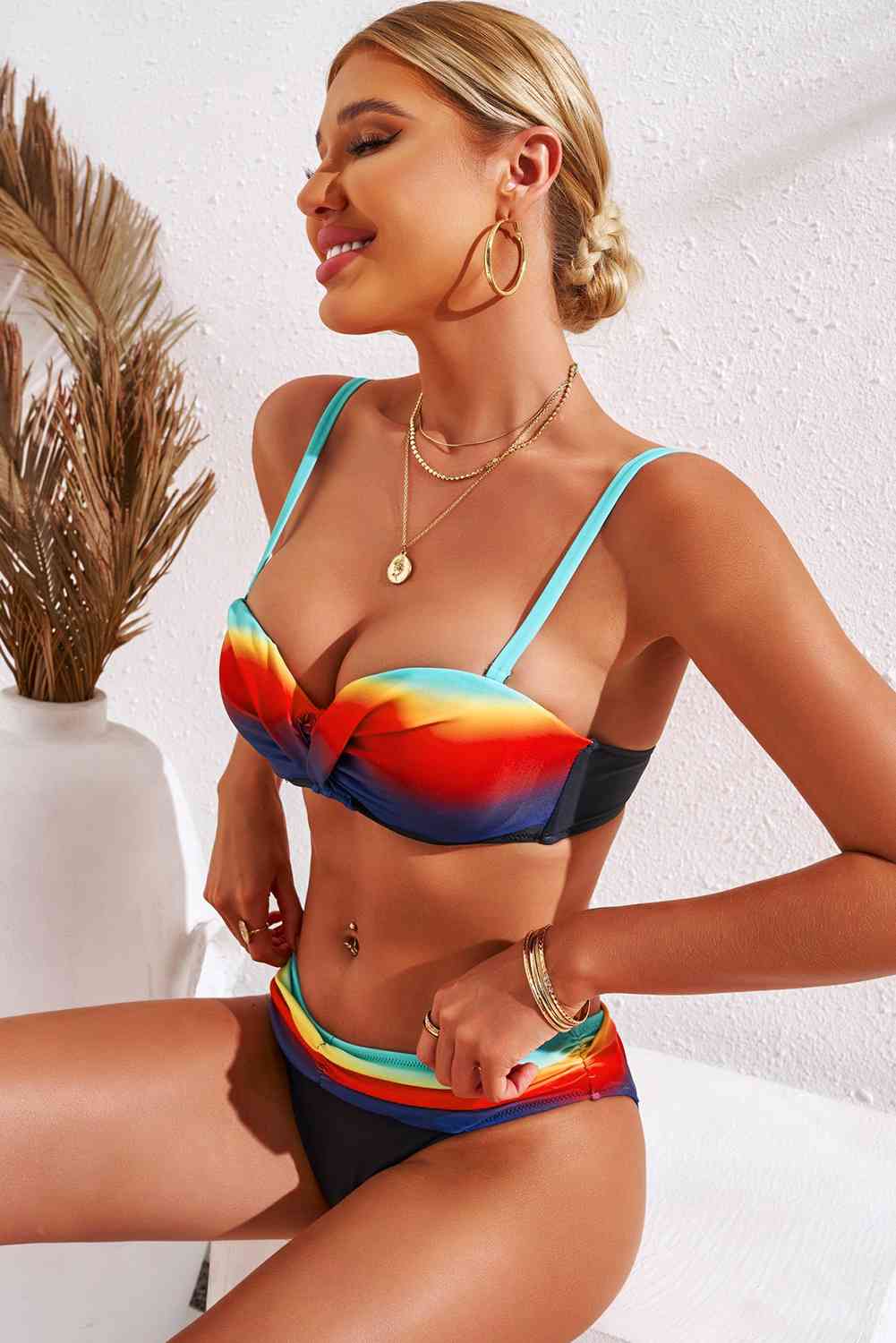 Ruched Bikini Set for a perfect OOTD – dress to impress outfits from Amexza