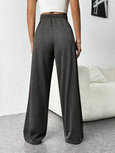 Drawstring Wide Leg Pants with Pockets for a perfect OOTD – dress to impress outfits from Amexza