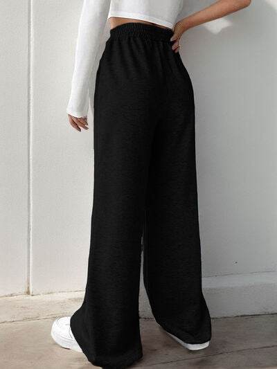 Elastic Waist Wide Leg Pants for a perfect OOTD – dress to impress outfits from Amexza