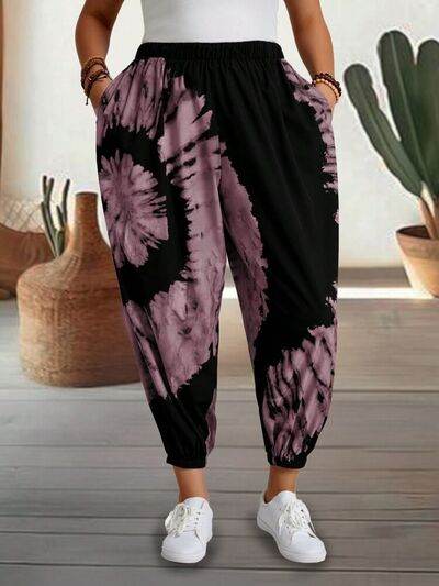 Tie-Dye Elastic Waist Pants for a perfect OOTD – dress to impress outfits from Amexza