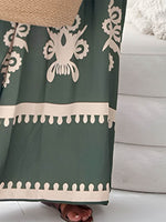 Printed Spaghetti Strap Sleeveless Maxi Dress - Amexza