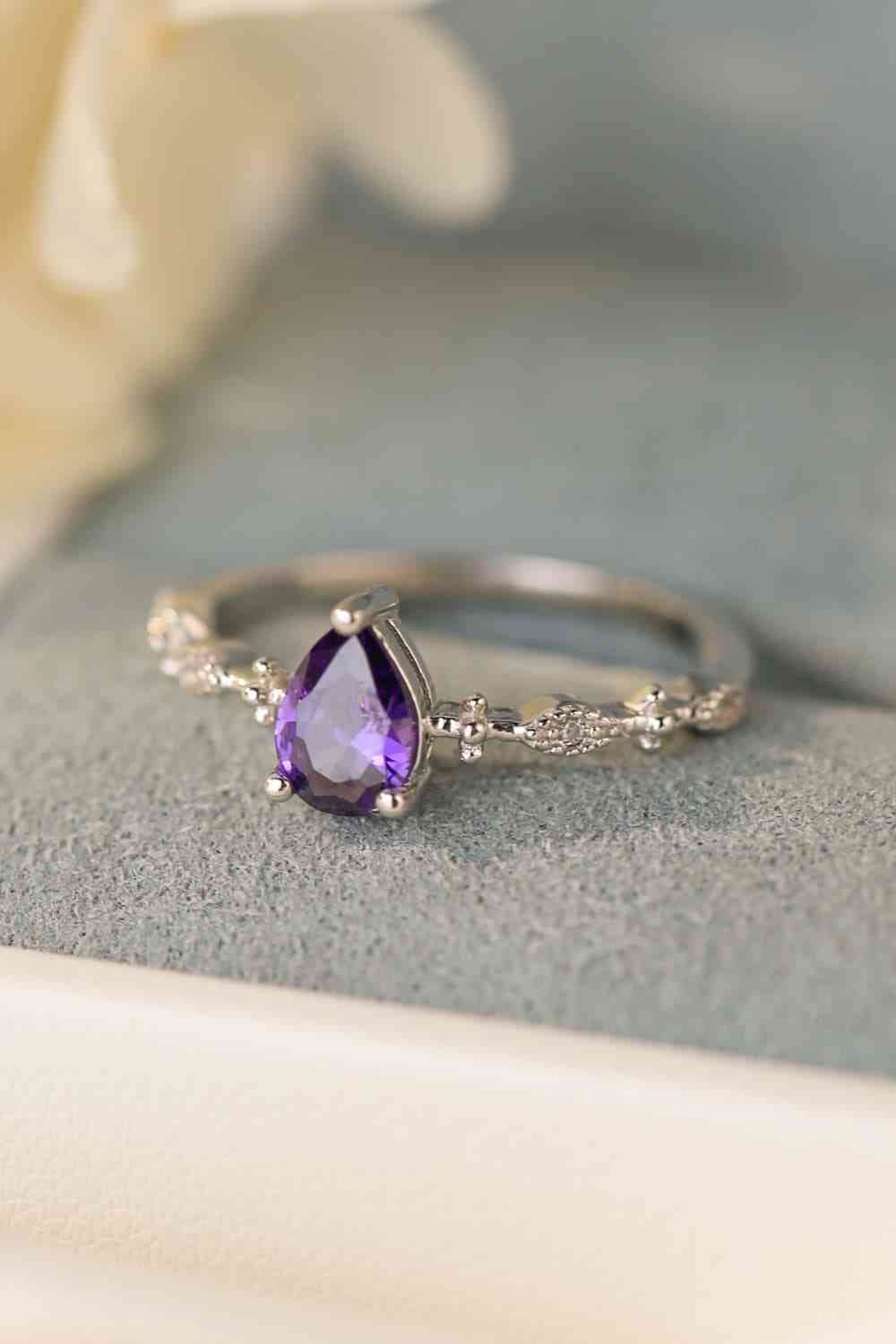 Amethyst 925 Sterling Silver Ring for a perfect OOTD – dress to impress outfits from Amexza