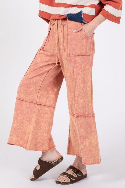 SAGE + FIG Mineral Washed Terry Wide Leg Pants for a perfect OOTD – dress to impress outfits from Amexza