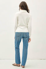 Be Cool Mock Neck Long Sleeve T-Shirt - Amexza