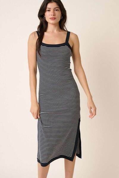 Mittoshop Contrast Striped Midi Cami Dress Striped for a perfect OOTD – dress to impress outfits from Amexza