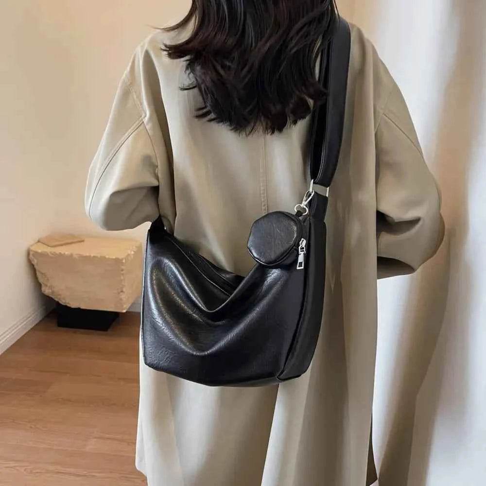 PU Leather Crossbody Bag with Small Purse for a perfect OOTD – dress to impress outfits from Amexza