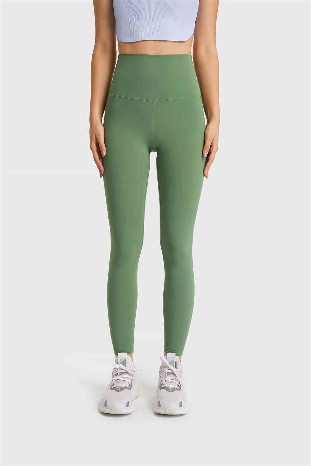 Millennia Ultra Soft High Waist Leggings Green for a perfect OOTD – dress to impress outfits from Amexza