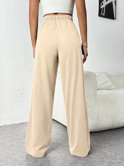 Drawstring Wide Leg Pants with Pockets for a perfect OOTD – dress to impress outfits from Amexza