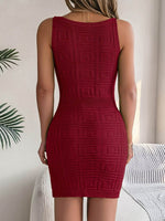 V-Neck Wide Strap Sweater Dress Burgundy for a perfect OOTD – dress to impress outfits from Amexza