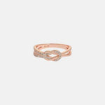 Zircon 925 Sterling Silver Ring Rose Gold for a perfect OOTD – dress to impress outfits from Amexza