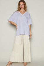 POL V-Neck Half Sleeve T-Shirt - Amexza