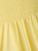 Smocked Back Slit Cami Dress