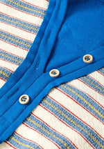 Striped Johnny Collar Long Sleeve Sweatshirt for a perfect OOTD – dress to impress outfits from Amexza