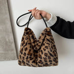 Leopard Furry Shoulder Bag for a perfect OOTD – dress to impress outfits from Amexza