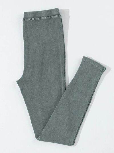 Ribbed Elastic Waist Leggings for a perfect OOTD – dress to impress outfits from Amexza