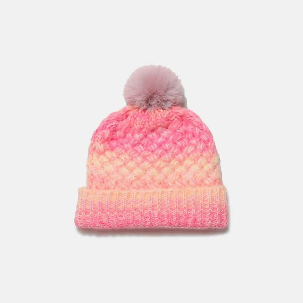 Gradient Knit Hat with Pompom for a perfect OOTD – dress to impress outfits from Amexza