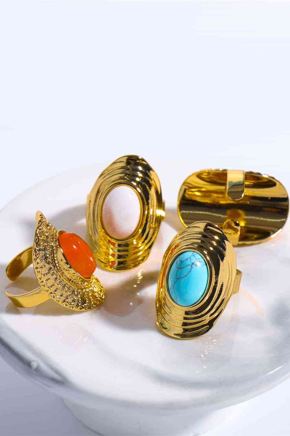 Natural Stone Copper Ring for a perfect OOTD – dress to impress outfits from Amexza