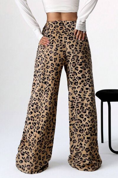 Leopard Wide Leg Pants for a perfect OOTD – dress to impress outfits from Amexza