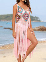 Fringe Spaghetti Strap Cover-Up for a perfect OOTD – dress to impress outfits from Amexza