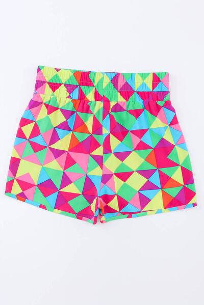 Color Block Elastic Waist Shorts for a perfect OOTD – dress to impress outfits from Amexza