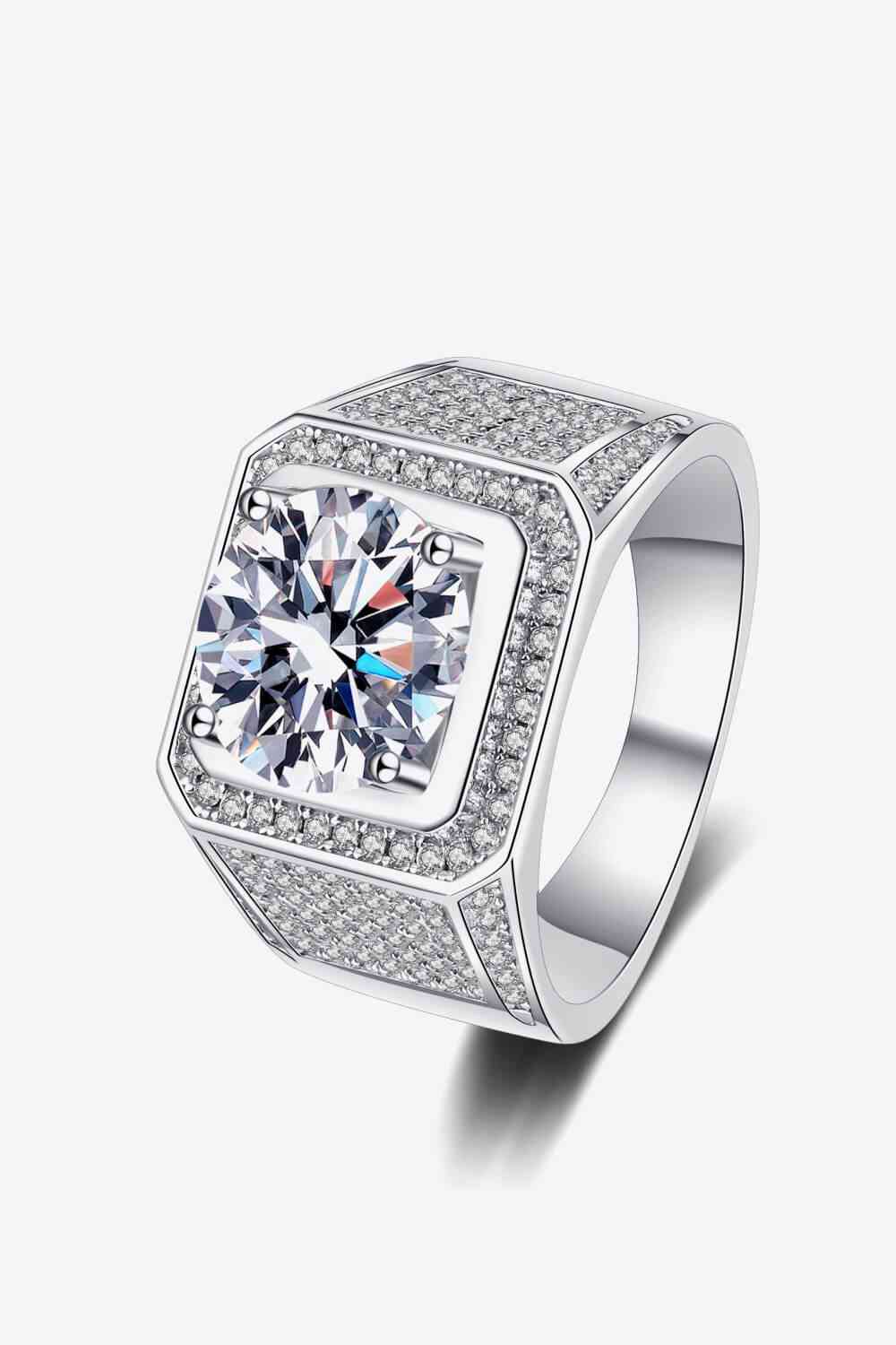 Bring It Home 925 Sterling Silver Moissanite Ring for a perfect OOTD – dress to impress outfits from Amexza