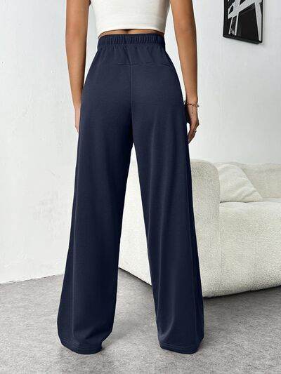 Drawstring Wide Leg Pants with Pockets for a perfect OOTD – dress to impress outfits from Amexza