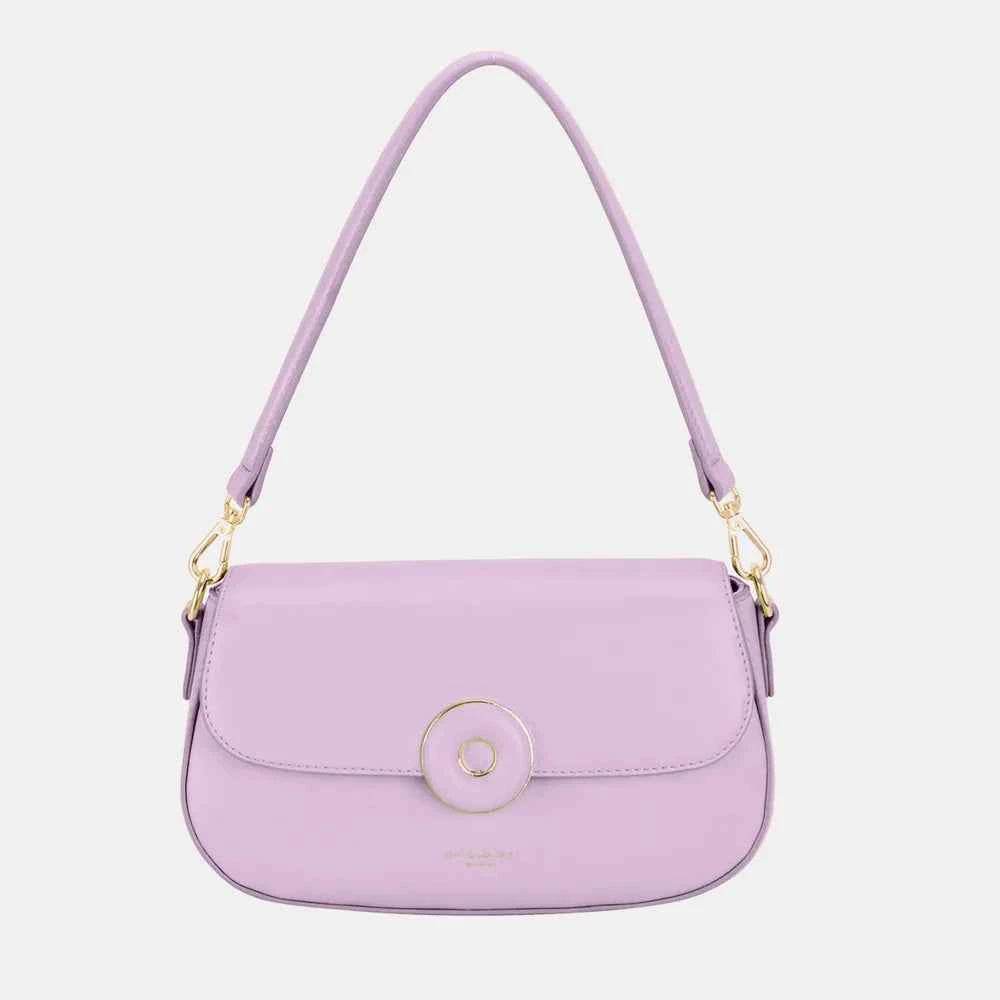 David Jones PU Leather Shoulder Bag L.Purple One Size for a perfect OOTD – dress to impress outfits from Amexza