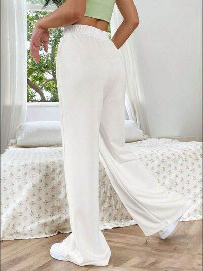 Elastic Waist Wide Leg Pants for a perfect OOTD – dress to impress outfits from Amexza