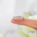 Heart Number 8 Zircon Double-Layered Ring for a perfect OOTD – dress to impress outfits from Amexza