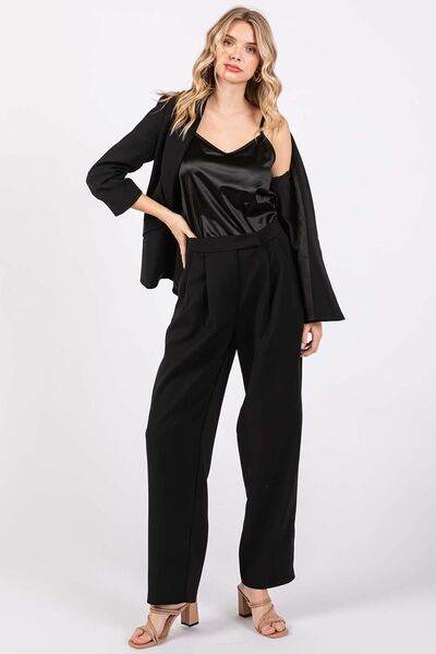 GeeGee High-Waisted Pleated Pants for a perfect OOTD – dress to impress outfits from Amexza