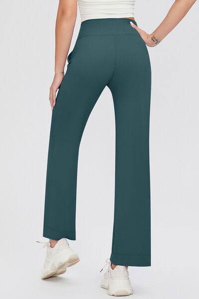 Basic Bae Full Size Drawstring High Waist Pants with Pockets Dark Green for a perfect OOTD – dress to impress outfits from Amexza