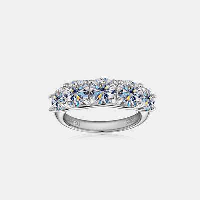 3.6 Carat Moissanite 925 Sterling Silver Ring Silver for a perfect OOTD – dress to impress outfits from Amexza