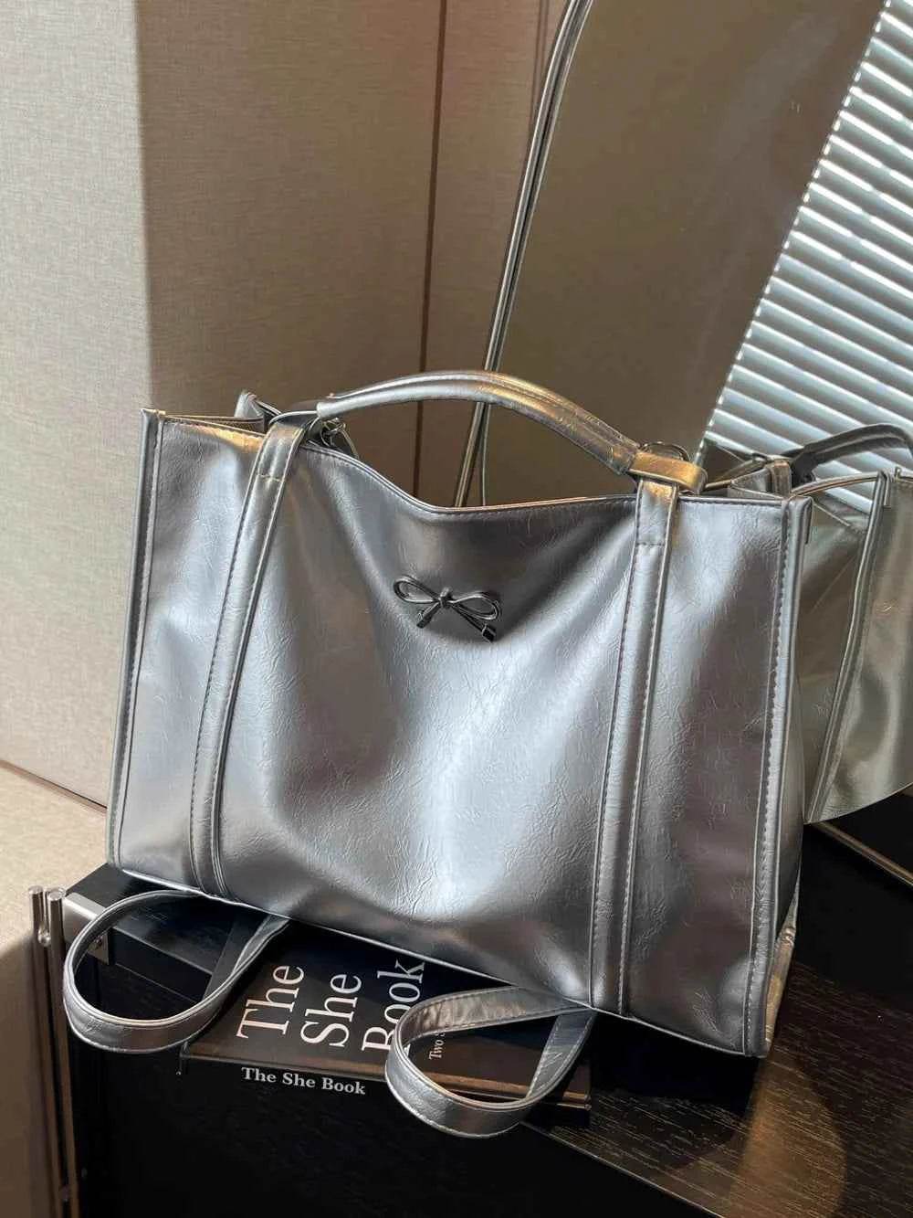 PU Leather Bow Shoulder Bag for a perfect OOTD – dress to impress outfits from Amexza